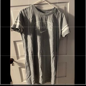 Gray Nike T-shirt dress size large. NWT.